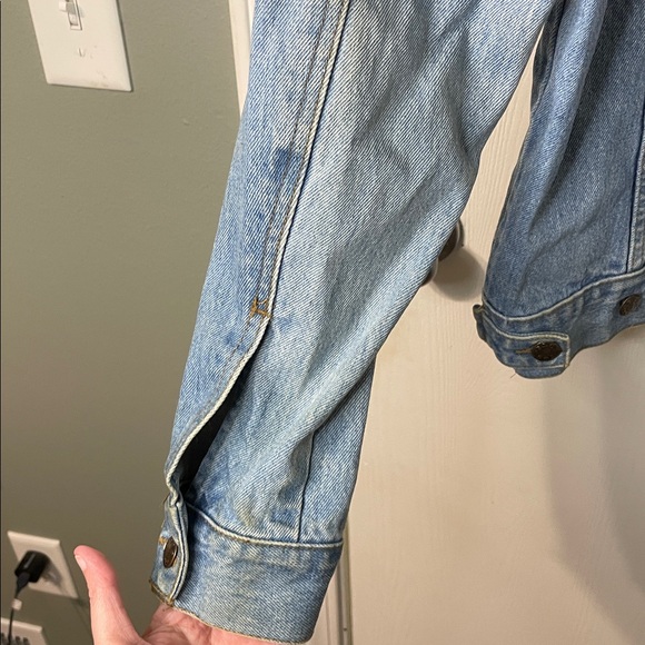 Vintage Disney Embroidered Mickey Mouse & Friends Light Denim Jacket Sz L 90s - Picture 7 of 11